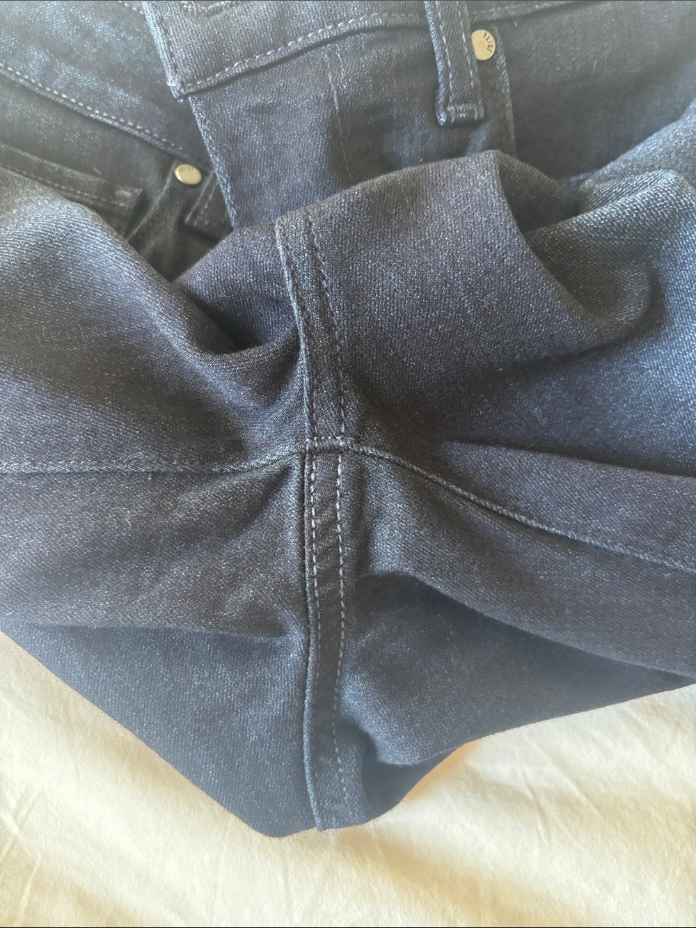 Paige Denim Hoxton Crop Skinny Jeans in Dark Navy Wash, 29 - Picture 8 of 8